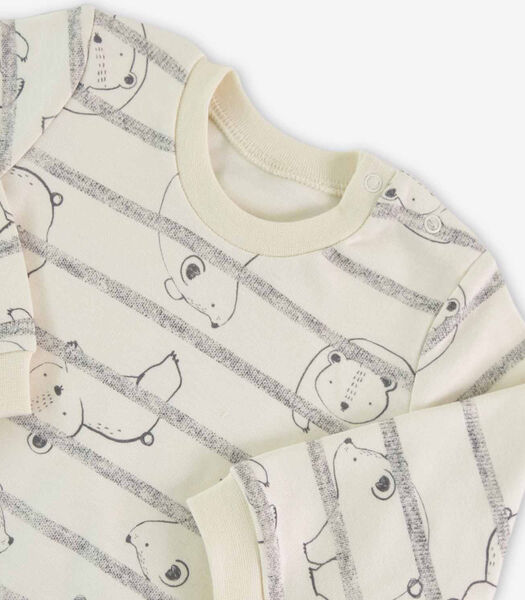 2-delige babypyjama van biologisch katoen Teddy