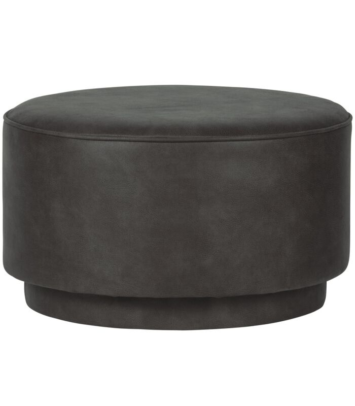 Pouf - Cuir PU - Anthracite - 36x60x60 cm - Coffee image number 0