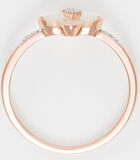 Ring "Cardamine" Roze Goud en Diamanten image number 3