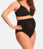 Seamless zwangerschaps Slip met shapewear effect Zwart image number 1