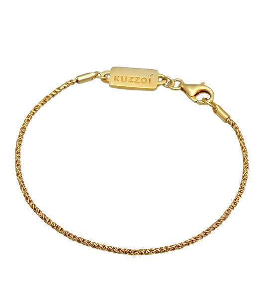 Bracelet Collier Pour Homme Avec Cordon Torsadé Basic Elegant Oxydé En Argent Sterling 925