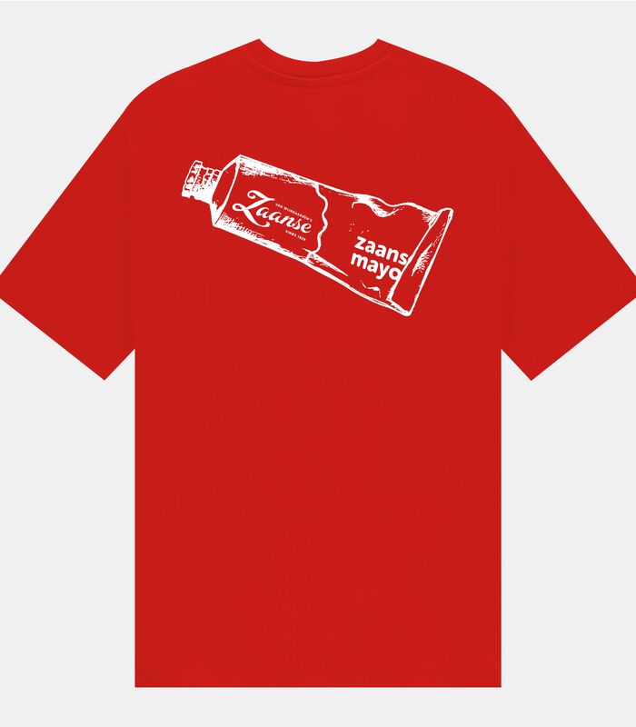 T-shirt - Zaanse Tube Shirt Red - Pockies® image number 0
