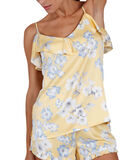 Pyjama short débardeur Sunny Spring jaune image number 0