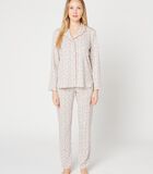 TENDRESSE 406 meerkleurige pyjama met knopen image number 0