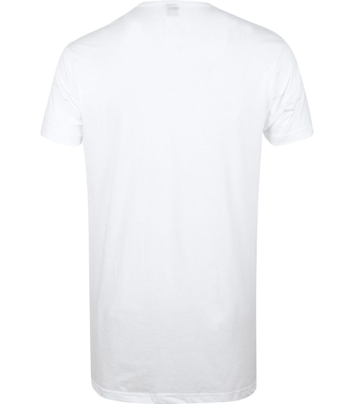 Derby Extra Lange T-shirts Wit (2Pack) image number 3