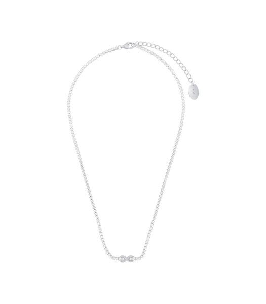 Collier pour dames, argent 925 Sterling, zirconium synth. | Infinity