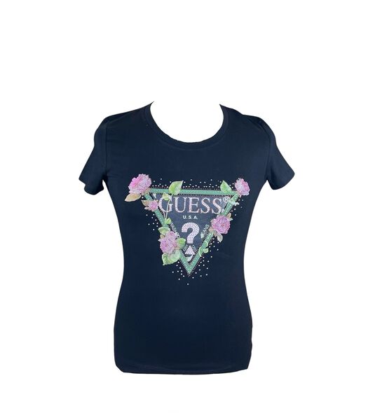Dames-T-shirt Rn Floral Triangle