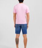 V-neck roze licht pima katoen t-shirt image number 1