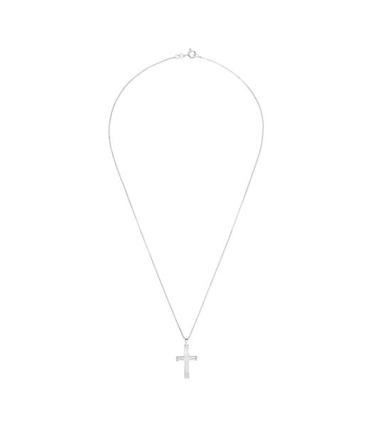 Ketting met hanger voor dames, 925 Sterling zilveren | kruis