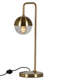 Lampe de table - Fer/verre - Laiton antique - 59x27x20 cm - Globular image number 4