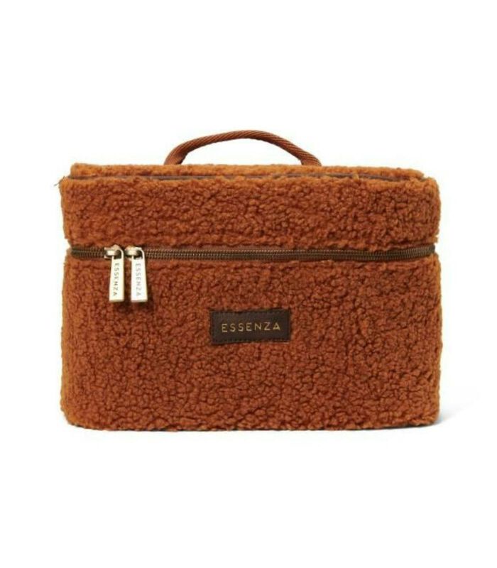 Trousse de toilette tracy teddy beauty case leather brown image number 1