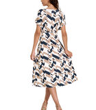 Zomerse maxi-jurk met korte mouwen Toulouse image number 1