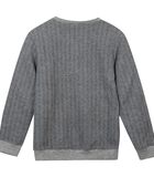Sweater met ronde hals in fleece image number 1
