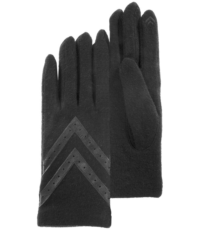 Wollen handschoenen - Touchscreen - Zwart image number 3
