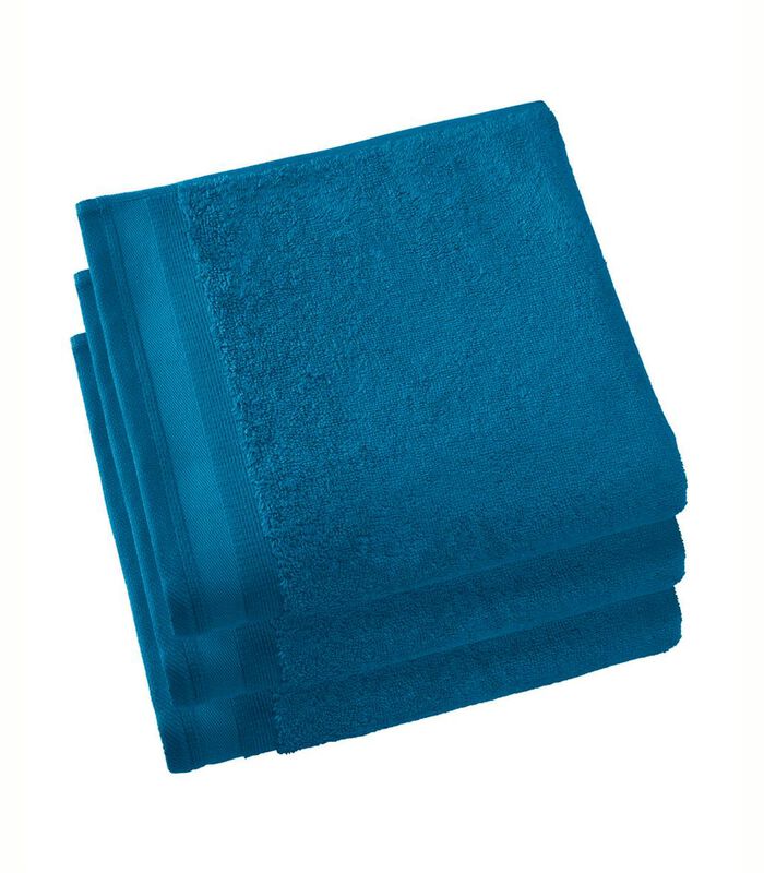 Serviettes de bains Contessa bleu pacifique set de 3 image number 0