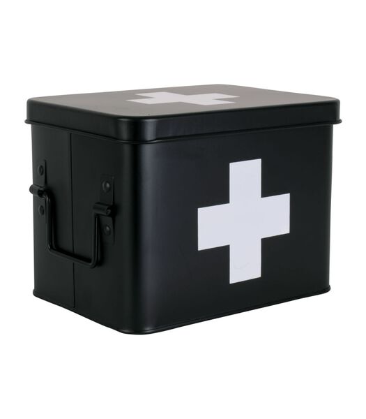 Boîte à pharmacie - Noir - 21,5x15,5x16cm