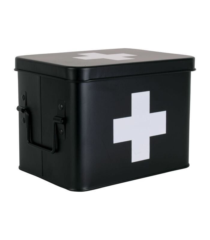 Boîte à pharmacie - Noir - 21,5x15,5x16cm image number 1