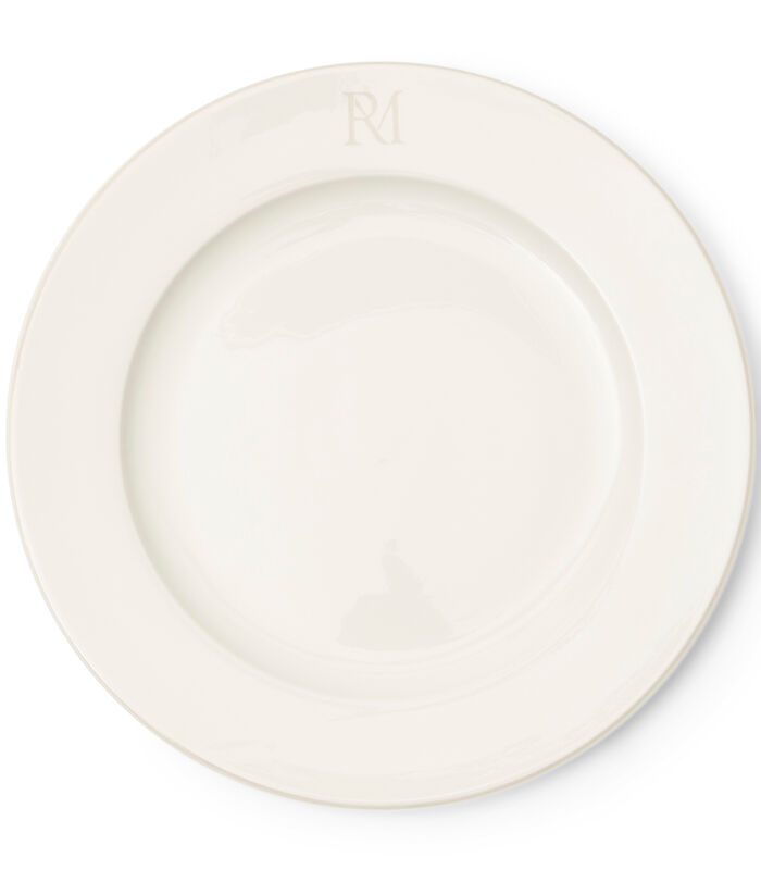 Assiette plate RM Monogram blanc image number 2