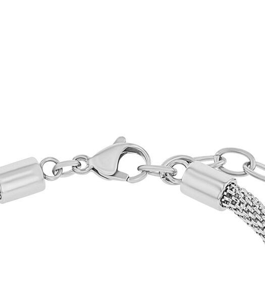 Bracelet pour femmes, acier inoxydable, cristal