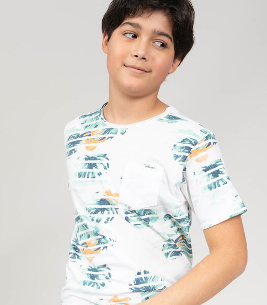Zarnaud - T-shirt à rayures et motif floral