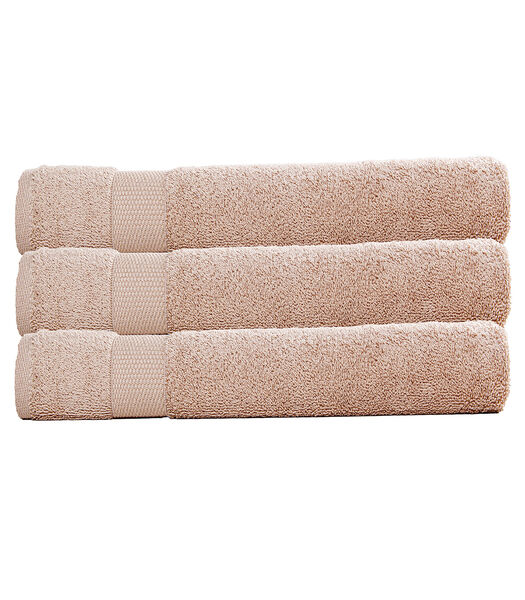 Set van 3 handdoeken badstof 50x90 cm 500 gr/m²