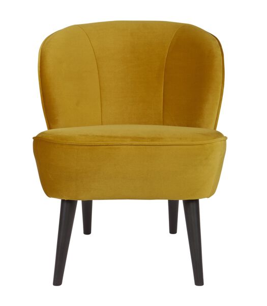 Fauteuil - Velours - Ocre - 71x59x70 - Sara
