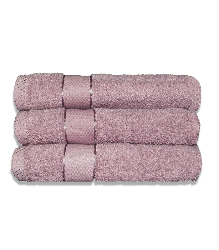 Set van 3 handdoeken badstof 50x90 cm 380 gr/m² image number 0