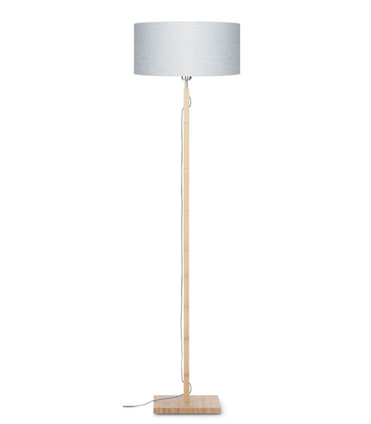 Vloerlamp Fuji - Lichtgrijs/Bamboe - Ø47cm