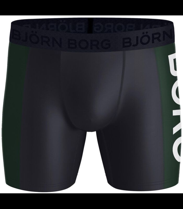 Bjorn Borg Boxers 2Pack Blauw Groen image number 3