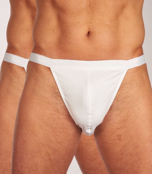 Slip 2 pack Every Day In Cotton Rib Tanga Briefs H