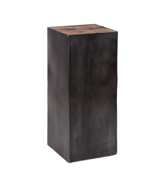 Ruf Industry - Colonne - carrée - H 70cm - bois dur robuste - boîtier métallique
