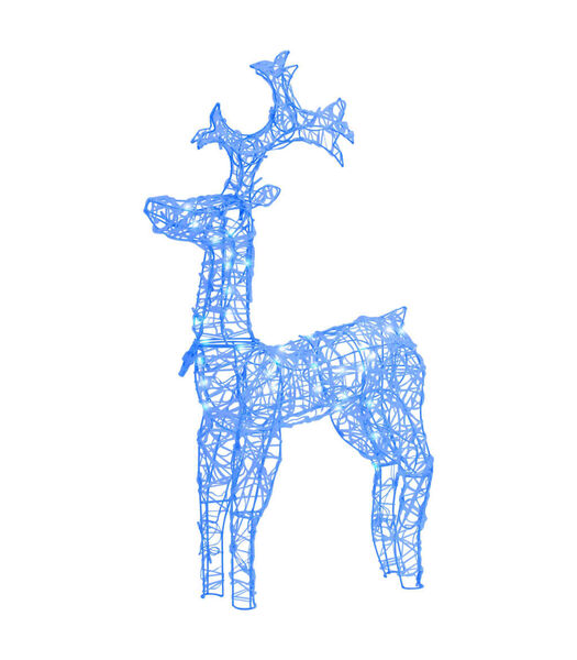 décoration de Noël de renne Couleur de la lumière : Bleu