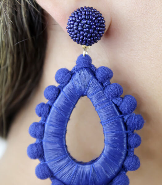 Mayari blauwe oorbellen