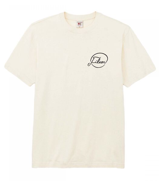 T-shirt Pioneer Graphic Homme Stone/Fishing Tourne