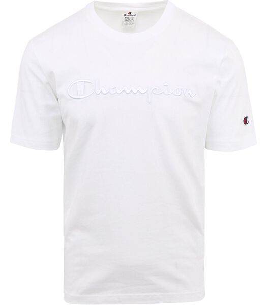 Champion T-Shirt Logo Blanche