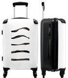Handbagage Koffer met 4 wielen en TSA slot (Abstract - Design - Goud - Zwart) image number 0