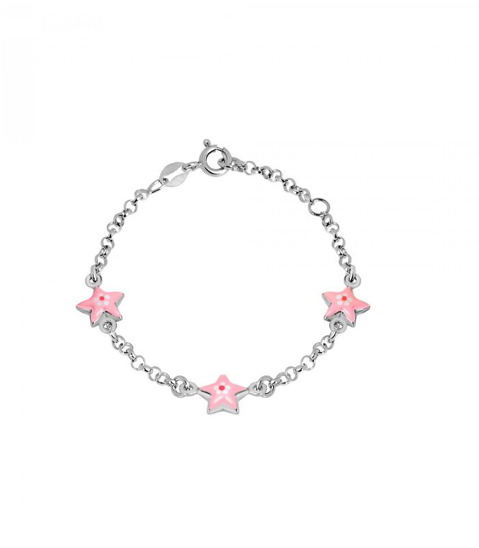 Armband in Zilver 925, Emaille B-BABY image number 0