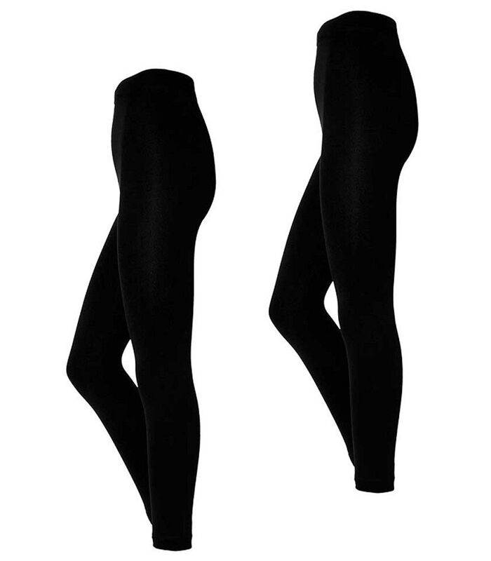 Dames Thermo Legging Basic 2-pack Zwart image number 0