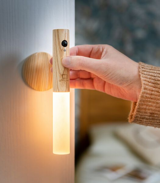 Smart Baton Nachtlampje - Oplaadbaar  - Essenhout