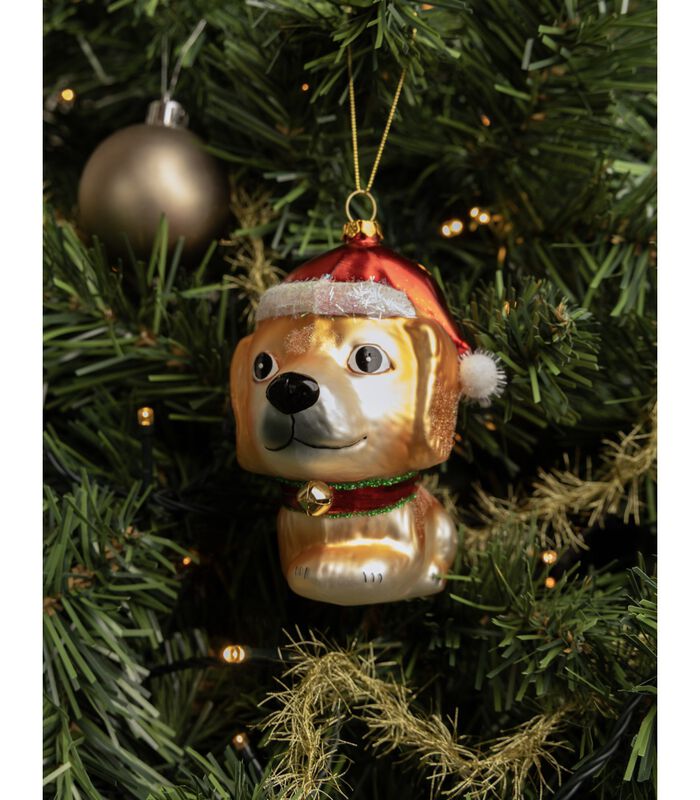 Kerstbal Hond 13 cm image number 1