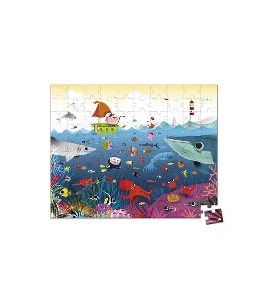 puzzelkoffer Onderwaterwereld - 100 stukjes