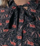Kimi Paisley Flower robe noir image number 3