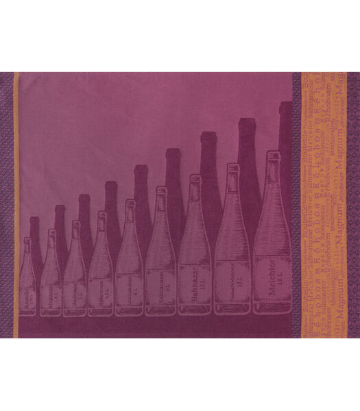 Gabarits Bouteilles de vin - Theedoek van katoenen jacquard 50x75cm