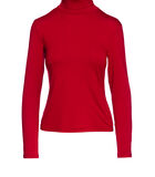 Rood trui met polokraag en lange mouwen image number 1