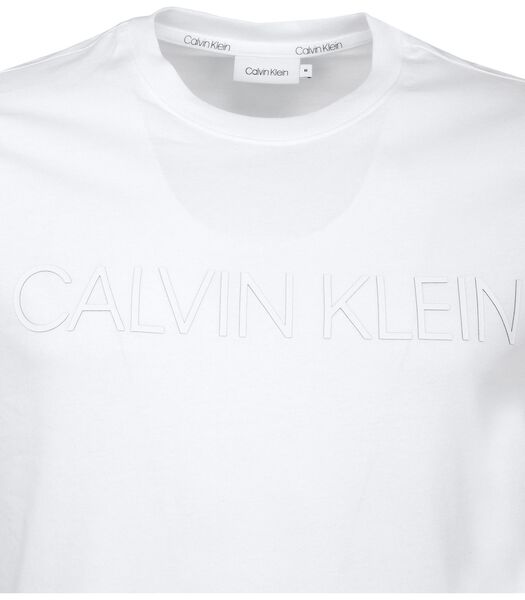Calvin Klein T-Shirt Logo Large Blanc