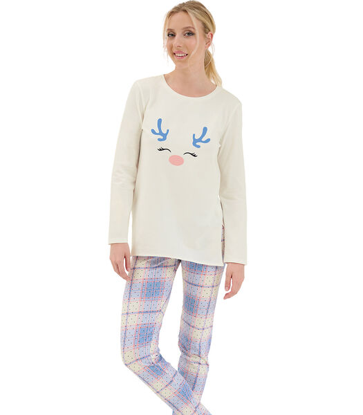 Tuniek met lange mouwen legging pyjama Holiday