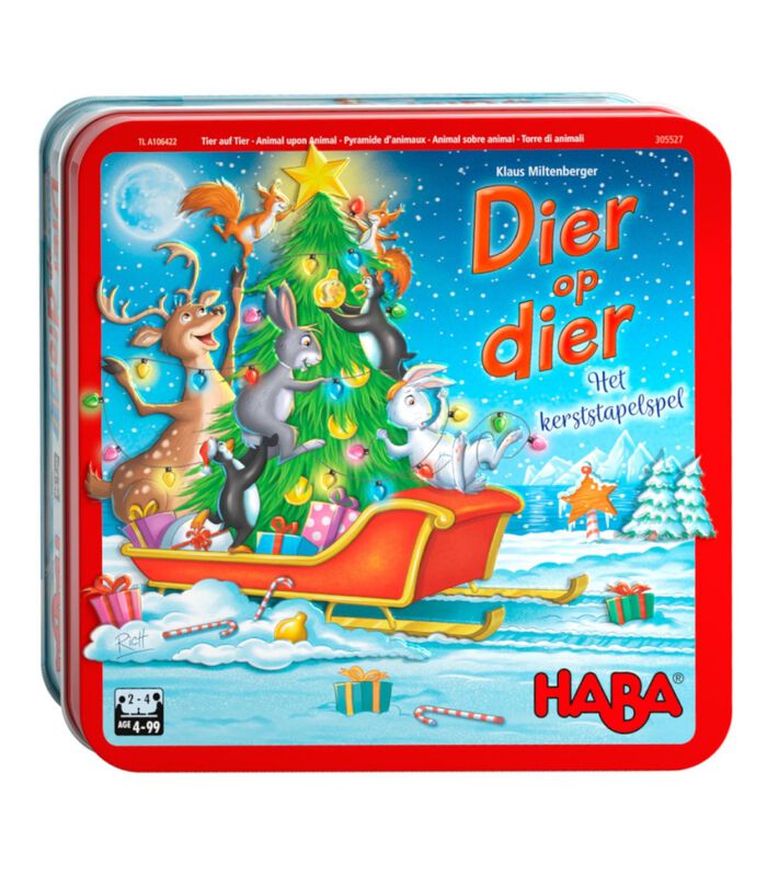 HABA Dier Op Dier - Kerst Stapelspel image number 0