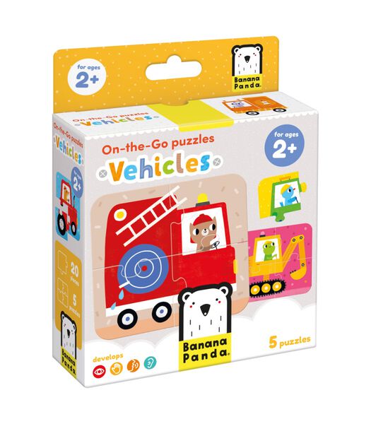 Puzzle avec des véhicules pour enfants 20 pièces 2+