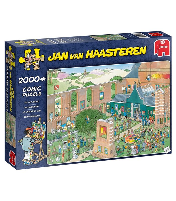 puzzel Jan van Haasteren De Kunstmarkt - 2000 stukjes image number 2