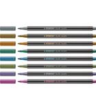 Pen 68 metallic - premium viltstift etui met 8 kleuren image number 0
